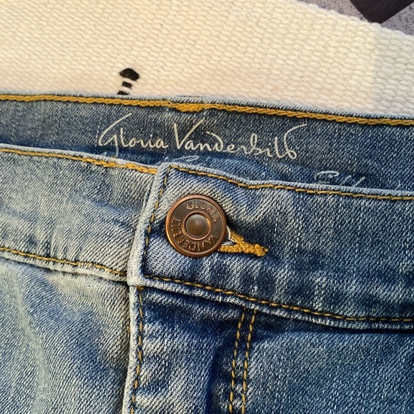 Gloria‎ Vanderbilt All Around Slimming Effect Blue Denim Capri Jeans Size 12 - Picture 4 of 8